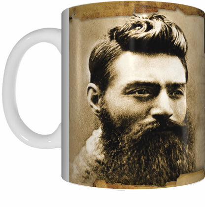 NED KELLY Mug Cup 300ml Gift Aussie Australia Outback Bushrangers - fair-dinkum-gifts