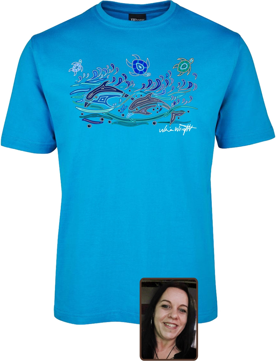 T Shirt ADULT Regular Fit - Nina Wright, Ocean Dreams Design
