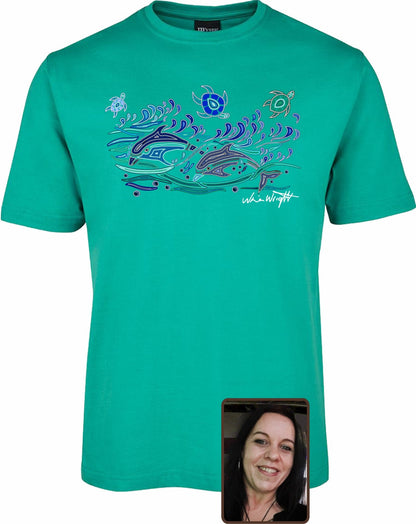 T Shirt ADULT Regular Fit - Nina Wright, Ocean Dreams Design