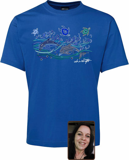 T Shirt ADULT Regular Fit - Nina Wright, Ocean Dreams Design