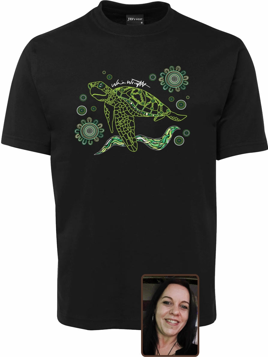 T Shirt ADULT Regular Fit - Nina Wright, Turtle Design