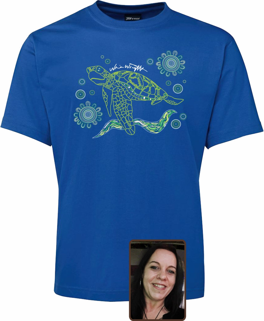 T Shirt ADULT Regular Fit - Nina Wright, Turtle Design