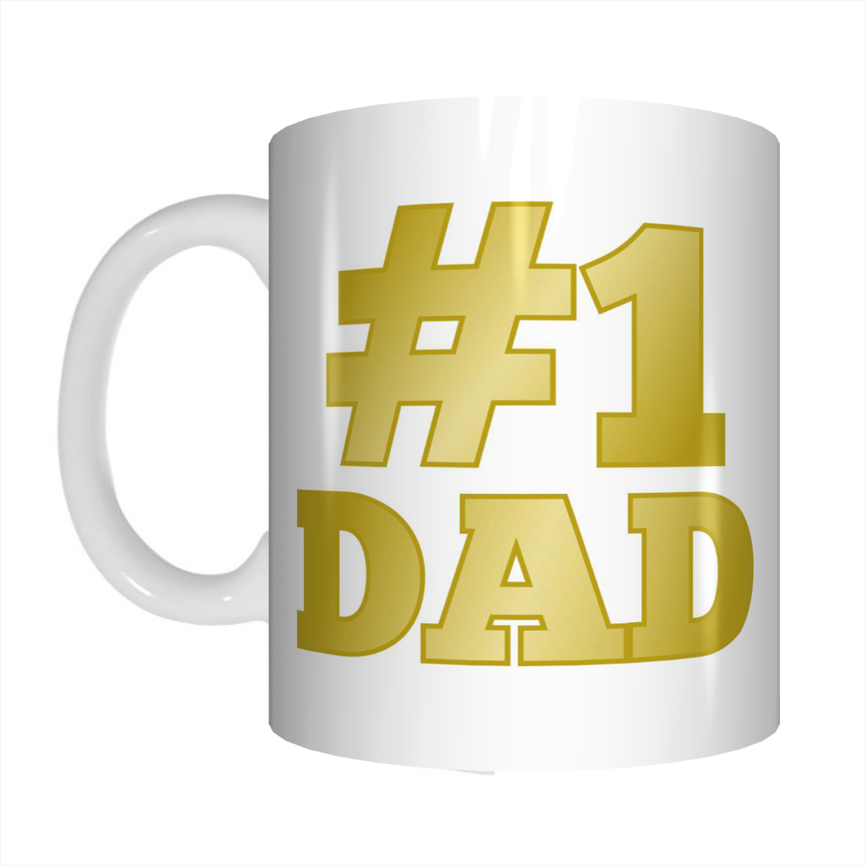Number One Dad #1 Coffee Mug Gift For Father's Day FDG07-92-26030 - fair-dinkum-gifts