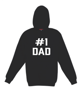 #1 Dad Number One Dad Black Hoodie Jumper Father's Day Gift FDG01-TP212H-40000 - fair-dinkum-gifts