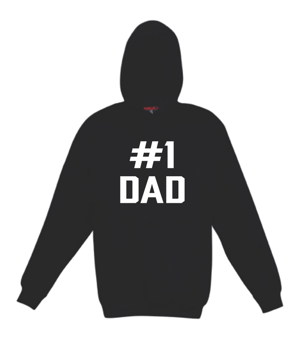 #1 Dad Number One Dad Black Hoodie Jumper Father's Day Gift FDG01-TP212H-40000 - fair-dinkum-gifts