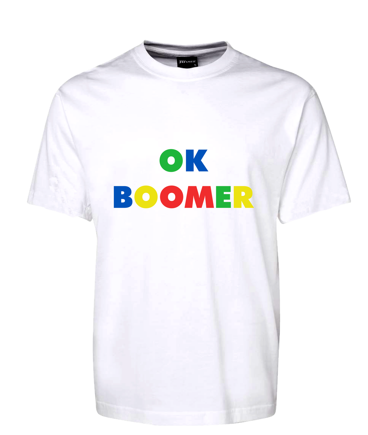 OK Boomer Colourful Tee T-Shirt FDG01-1HT-23012 - fair-dinkum-gifts