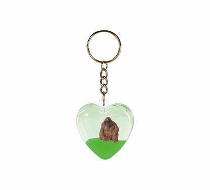 Oily Heart Key Rings Aussie Gifts Souvenirs Coloured Liquid with Floaters Love Heart Keyrings - fair-dinkum-gifts