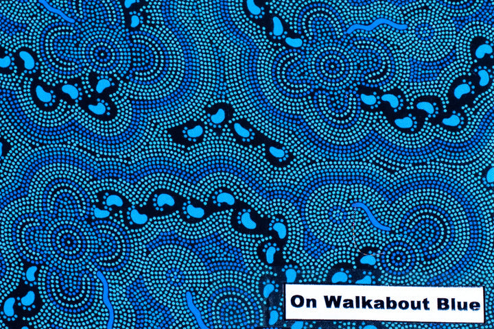 On Walkabout Blue Scarf Long