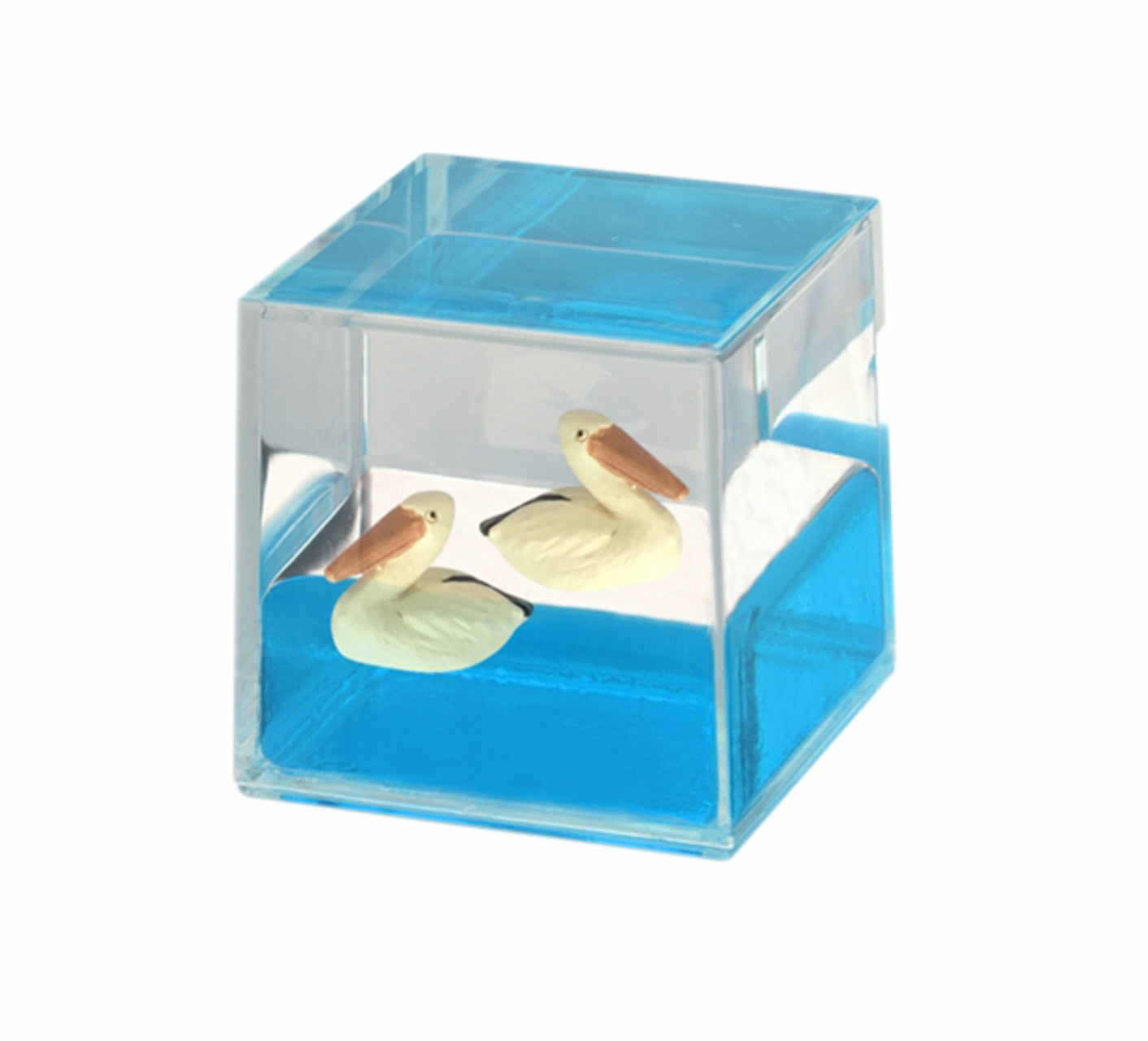 Oily Water Cubes Aussie Gifts Souvenirs Paperweights Coloured Liquid with Floaters - fair-dinkum-gifts