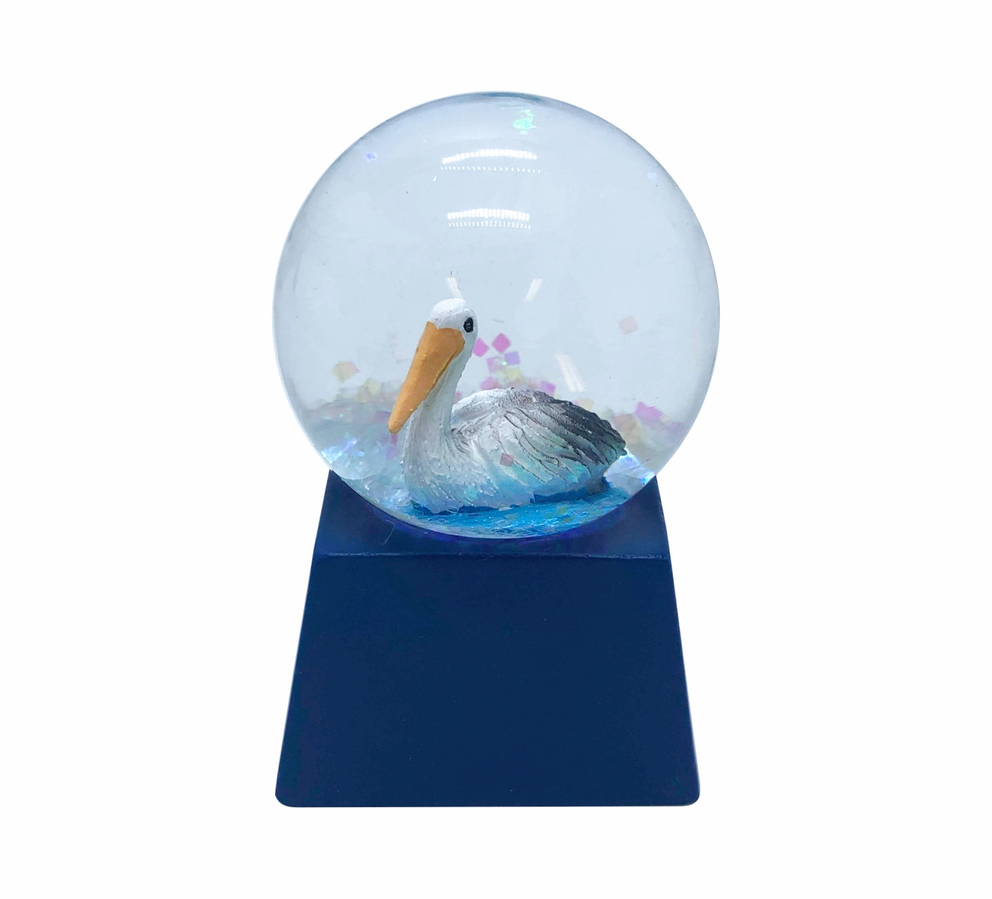 Waterball Glass Square Base 45mm Glitter Globe Aussie Gifts Souvenirs Australian Animals - fair-dinkum-gifts