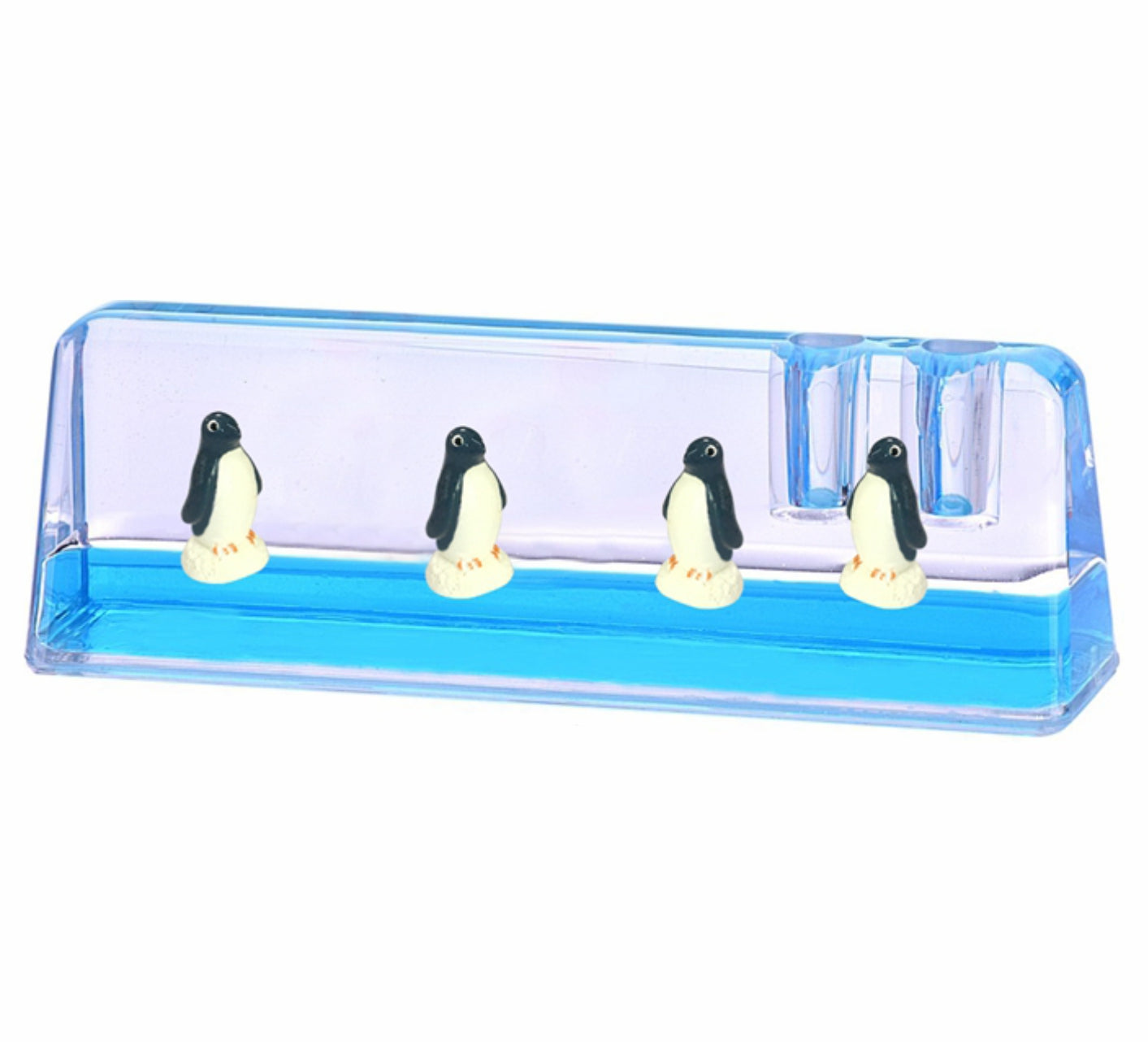 Oily Pen Holders Office Desk Accessories Aussie Gifts Souvenirs Coloured Liquid with Floaters - fair-dinkum-gifts