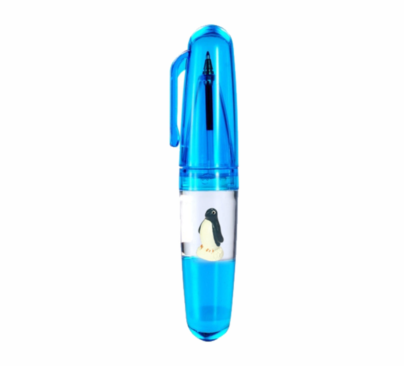 Oily Bullet Novelty Pens with Floating Animals Inside - 12 to choose from - fair-dinkum-gifts