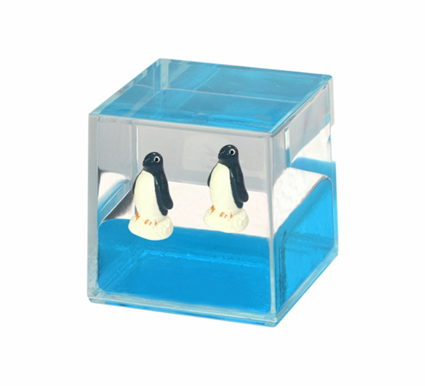 Oily Water Cubes Aussie Gifts Souvenirs Paperweights Coloured Liquid with Floaters - fair-dinkum-gifts