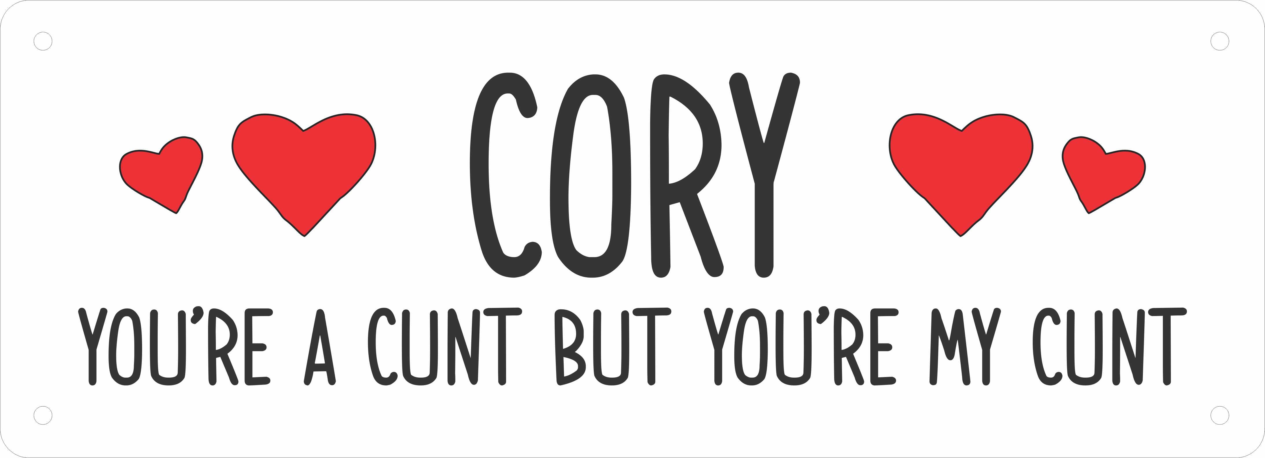 Personalised Number Plate - You're A Cunt But You're MY Cunt – Fair ...