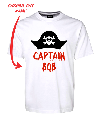 Pirate Captain Personalised Tee T-Shirt FDG01-1HT-23015