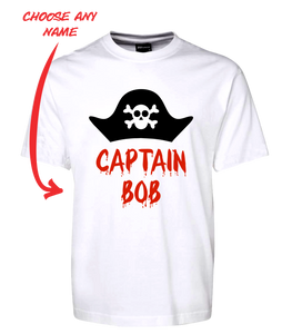 Pirate Captain Personalised Tee T-Shirt FDG01-1HT-23015