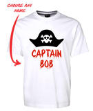 Pirate Captain Personalised Tee T-Shirt FDG01-1HT-23015