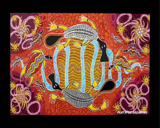 Canvas Art Print - Platypus Dreaming