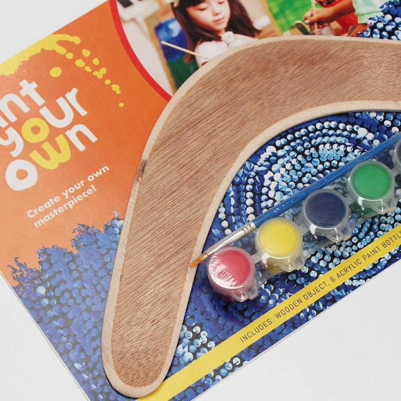 Paint your own boomerang kids crafts