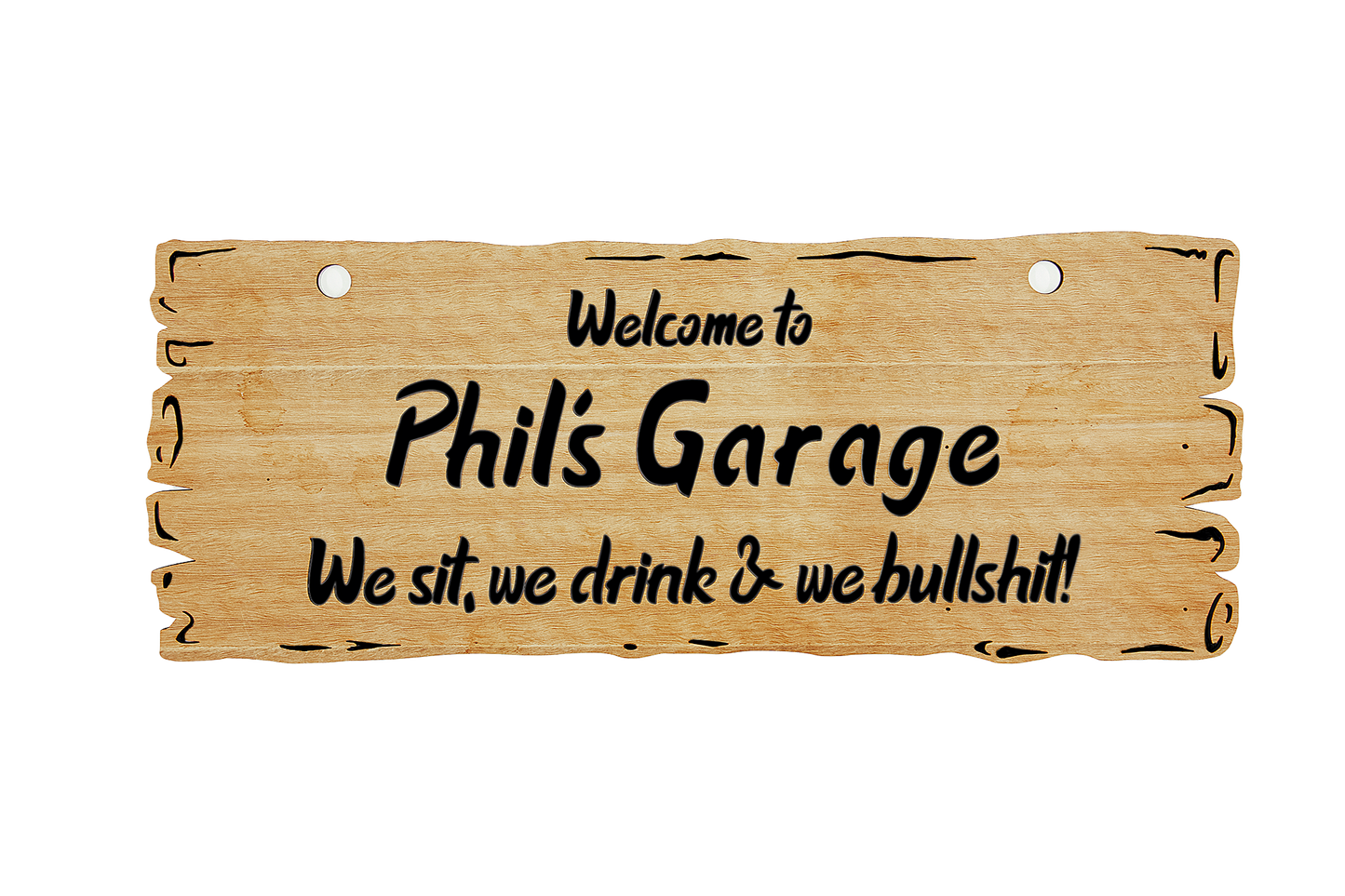 Personalised Wooden Sign For Man Cave