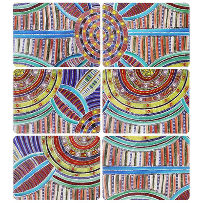 Placemats Cindy Wallace | Set of 6 - Red Earth Market