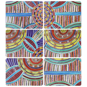 Placemats Cindy Wallace | Set of 6 - Red Earth Market