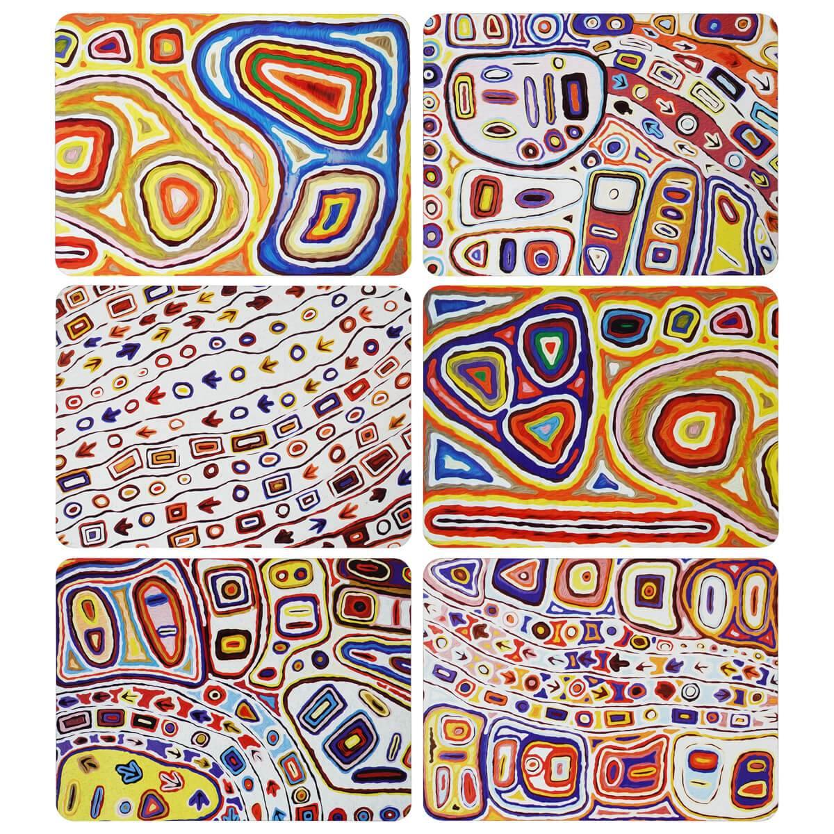 Placemats Felicity Robertson | Set of 6 - Red Earth Market