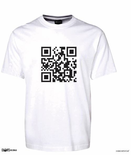 Qr Code Rude Picture QR CODE T-Shirt Rude You're A C*nt CRU01-1HT-12147 – Fair Dinkum Gifts