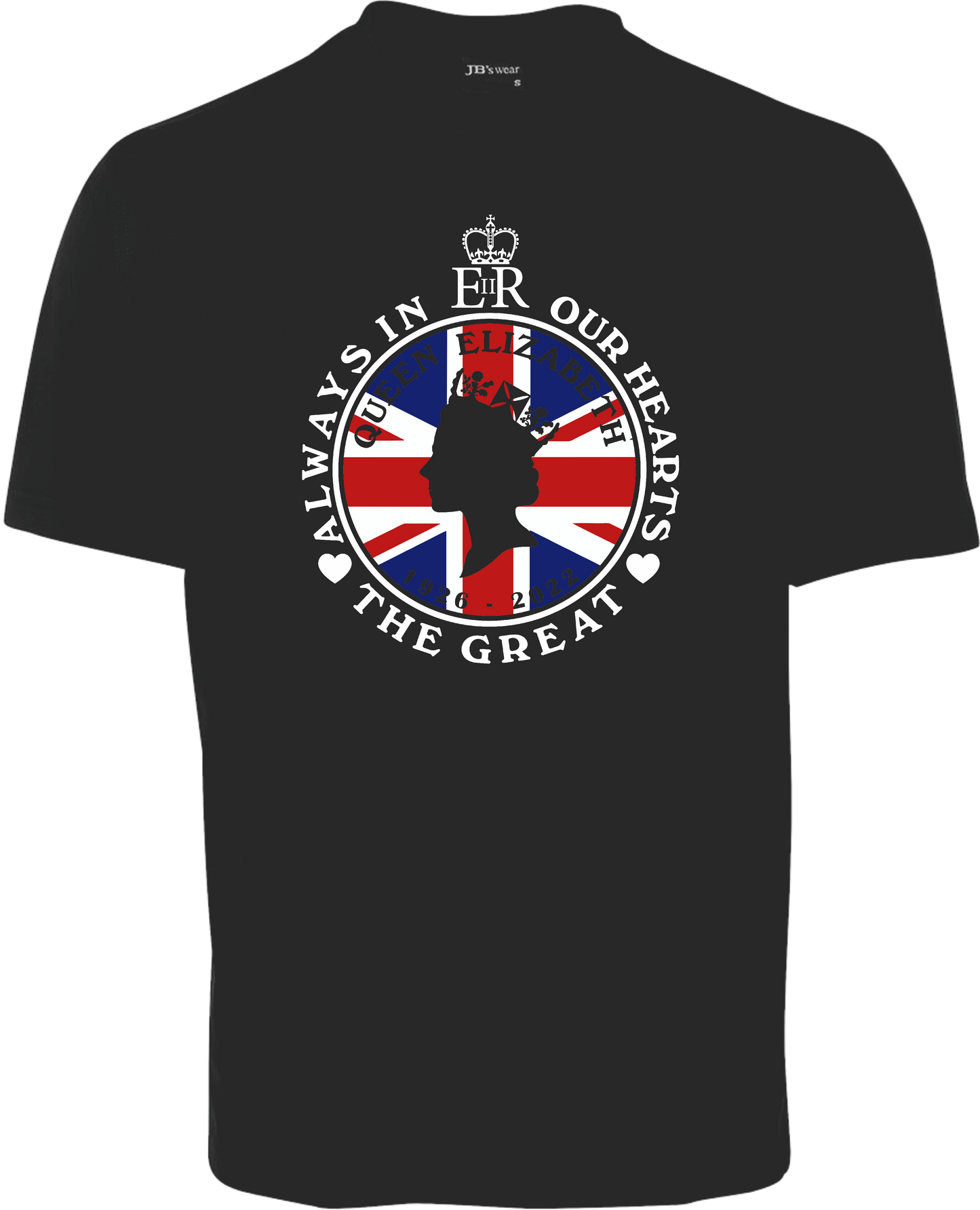 QUEEN ELIZABETH T-SHIRT COLOUR UNION JACK MEMORIAL T-SHIRT FDG01-1HT-23039