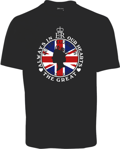 QUEEN ELIZABETH T-SHIRT COLOUR UNION JACK MEMORIAL T-SHIRT FDG01-1HT-23039
