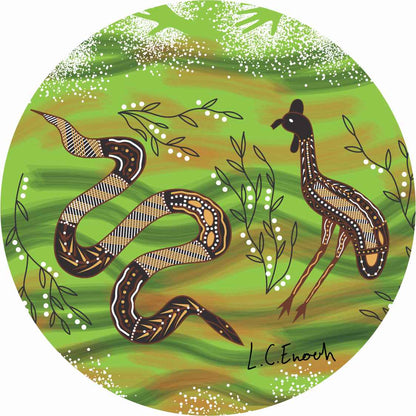 Aboriginal Ceramic Coasters - Set of 4