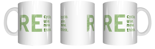 Recycle Reuse Coffee Mug Gift CRU07-92-12175