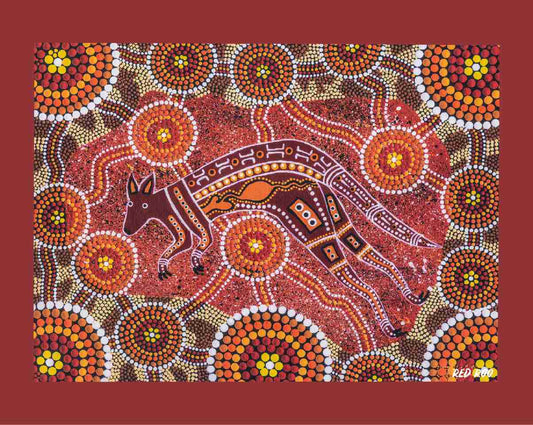 Canvas Art Print - Red Roo