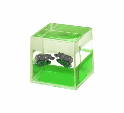 Oily Water Cubes Aussie Gifts Souvenirs Paperweights Coloured Liquid with Floaters - fair-dinkum-gifts