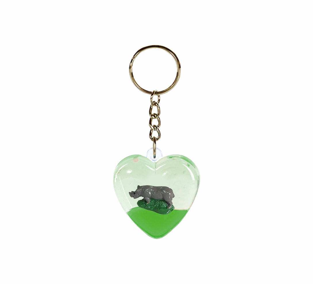 Oily Heart Key Rings Aussie Gifts Souvenirs Coloured Liquid with Floaters Love Heart Keyrings - fair-dinkum-gifts