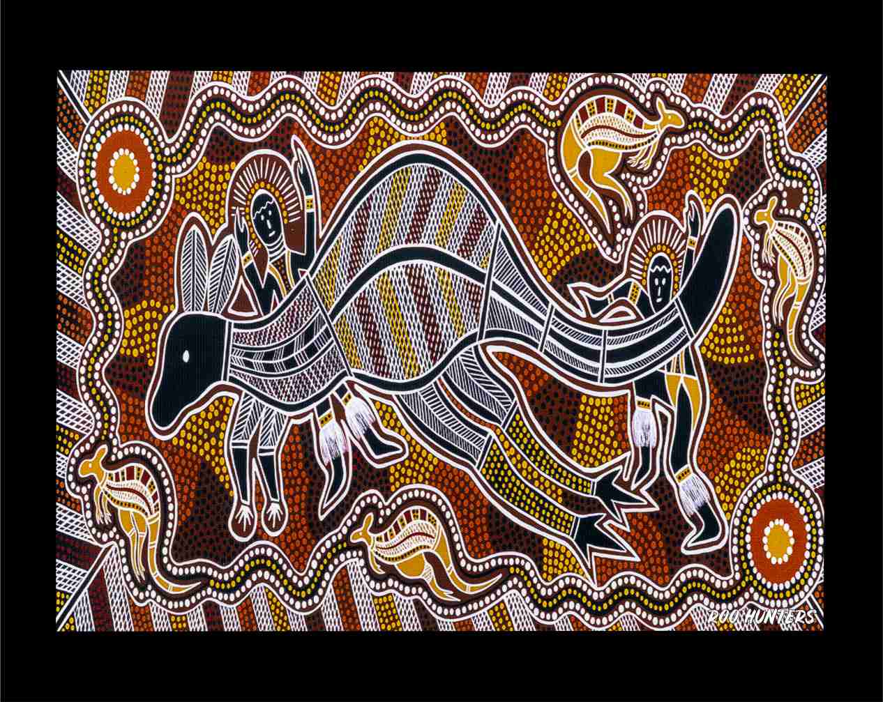 Canvas Art Print - Roo Hunters – Fair Dinkum Gifts