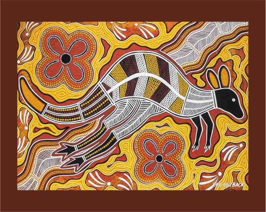 Canvas Art Print - Roo Outback - Fair Dinkum Gifts