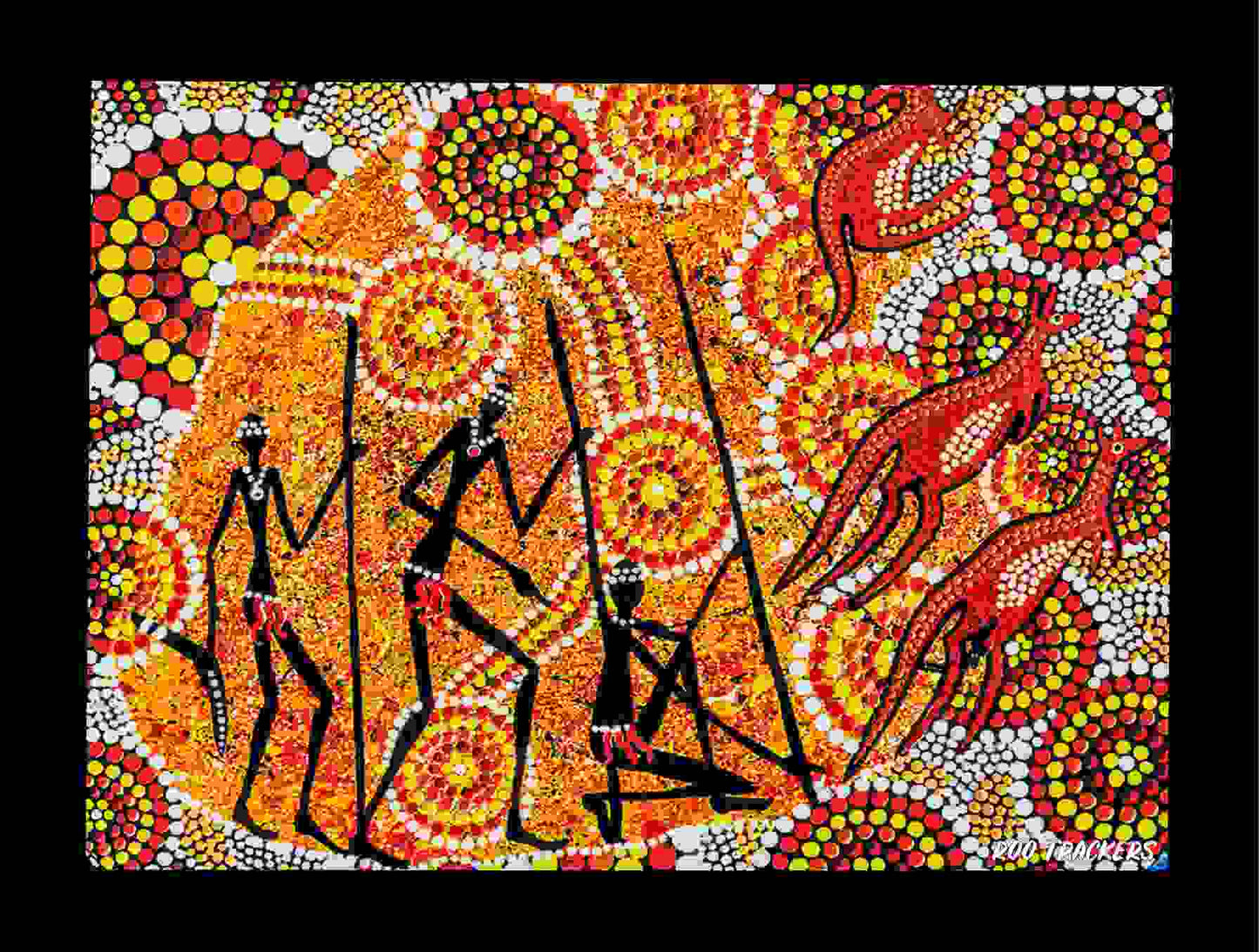 Canvas Art Print - Roo Trackers