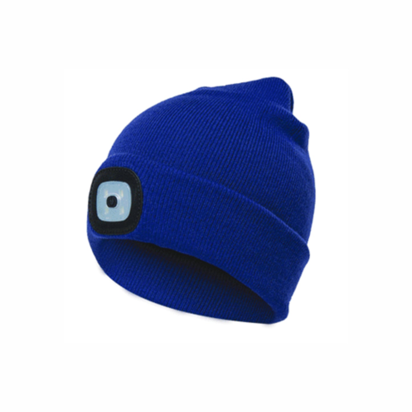 Headlight Beanie Hat Orange Black Blue Camo LED USB Rechargeable - fair-dinkum-gifts