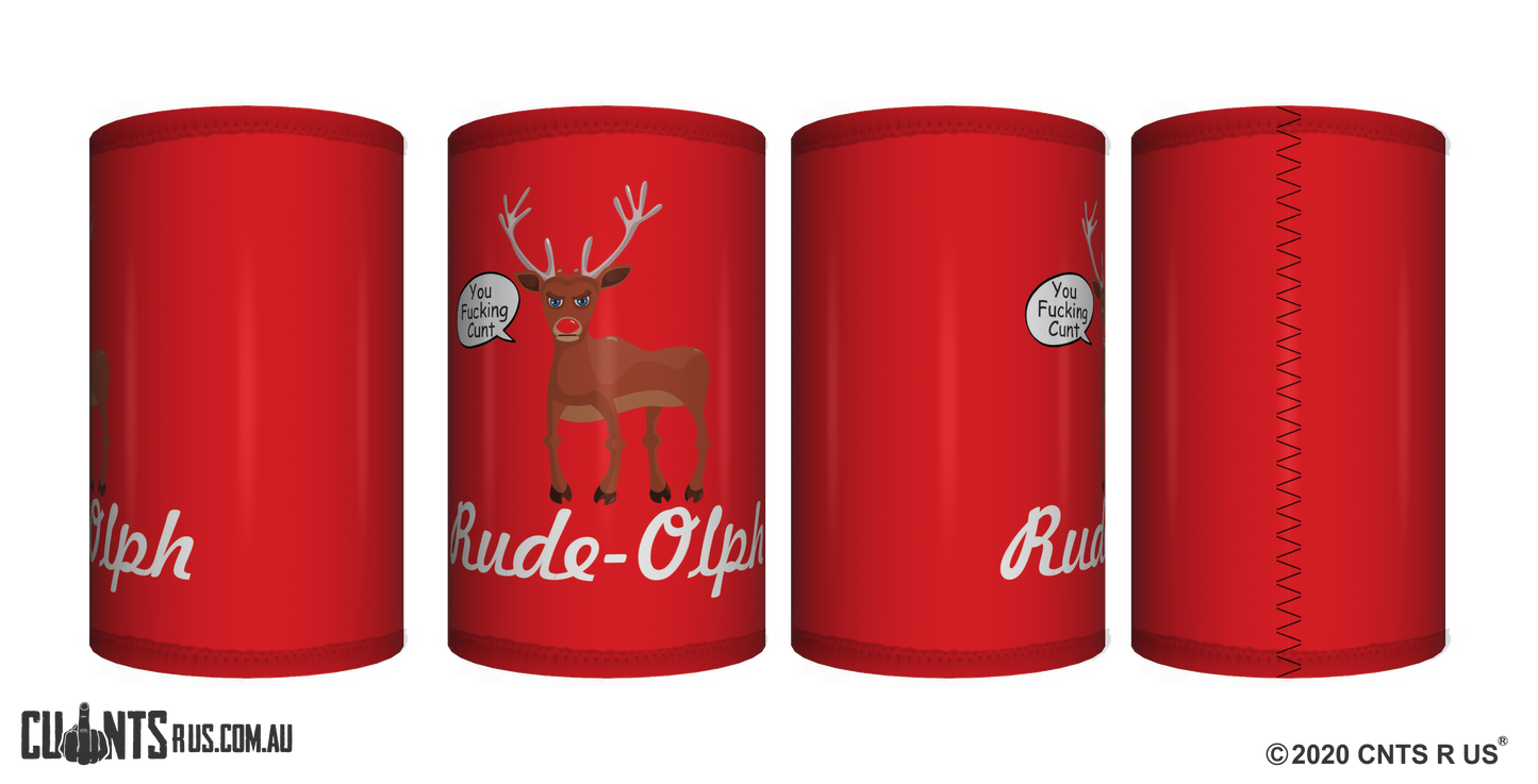 Rude-Olph Stubby Holder CRU26-40-12090 - fair-dinkum-gifts