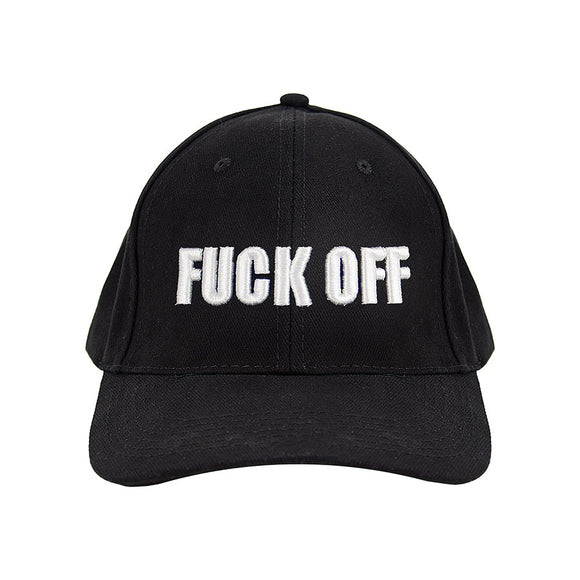 Black Cap 3D Embroidered - FUCK OFF (26130)