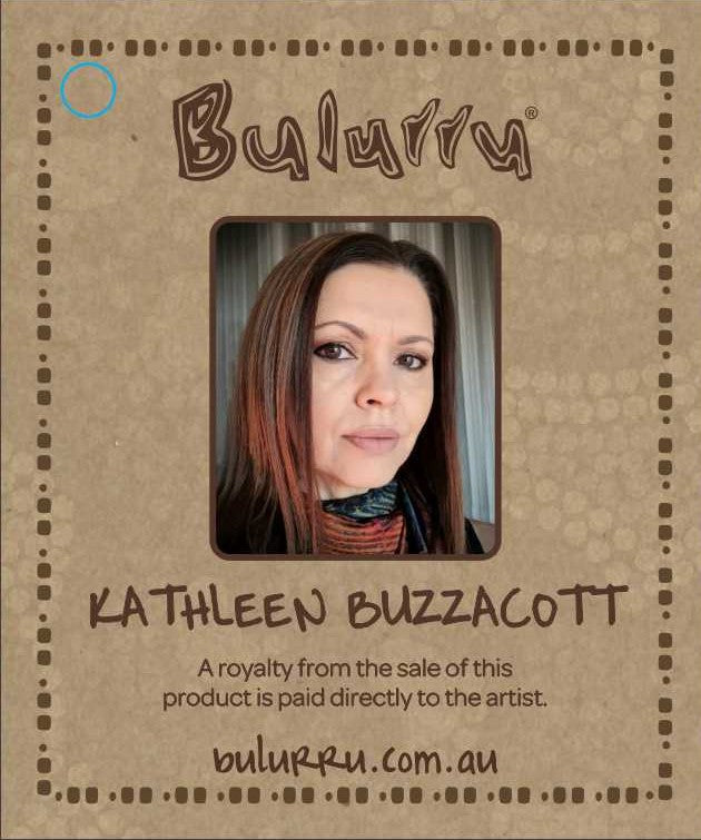 Bulurru Aboriginal Art Canvas Print Unstretched - Family Camping By Kathleen Buzzacott