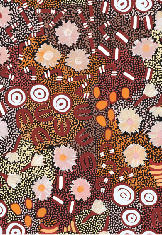 Gari Dari Microfibre Teatowel - Samantha Daniel Napangati