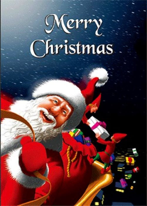 3D Printed Christmas Greeting Cards Aussie Australian Santa CLEARANCE - fair-dinkum-gifts