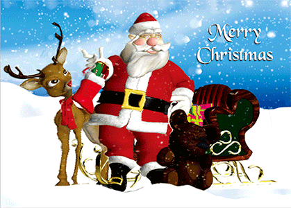 3D Printed Christmas Greeting Cards Aussie Australian Santa CLEARANCE - fair-dinkum-gifts