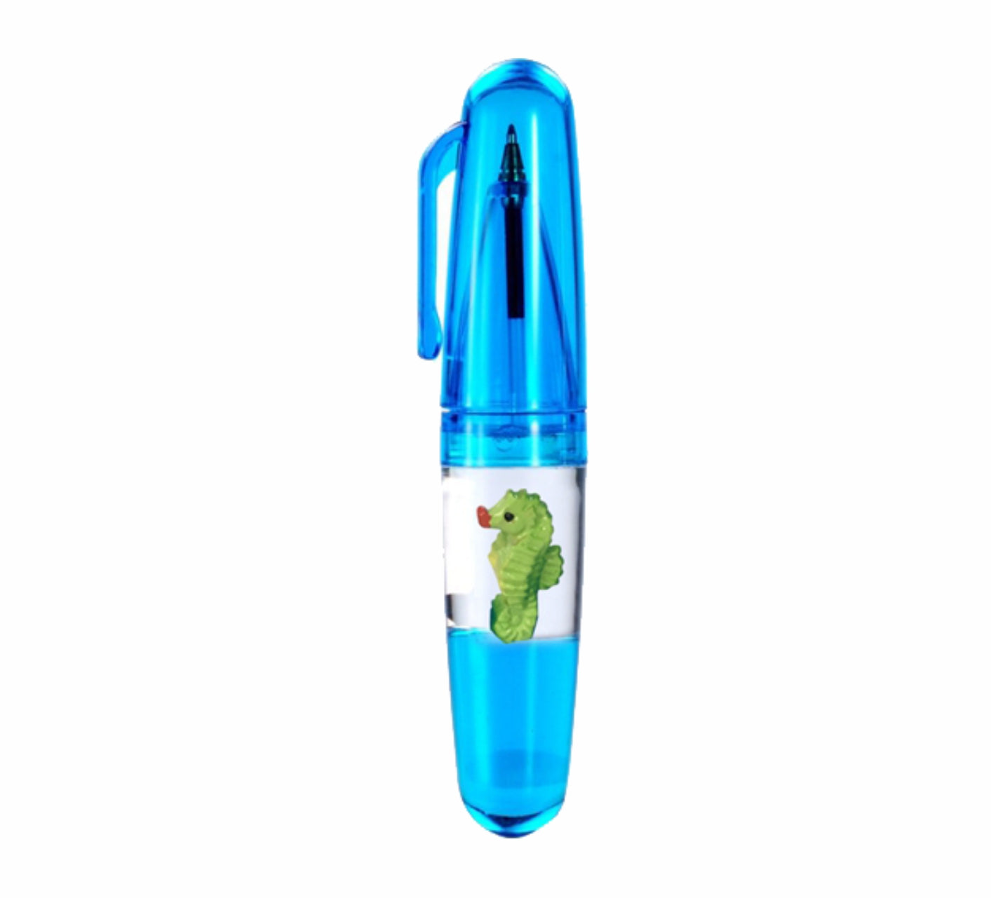 Oily Bullet Novelty Pens with Floating Animals Inside - 12 to choose from - fair-dinkum-gifts