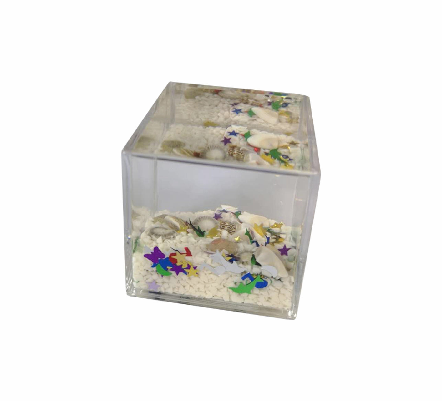 Oily Water Cubes Aussie Gifts Souvenirs Paperweights Coloured Liquid with Floaters - fair-dinkum-gifts