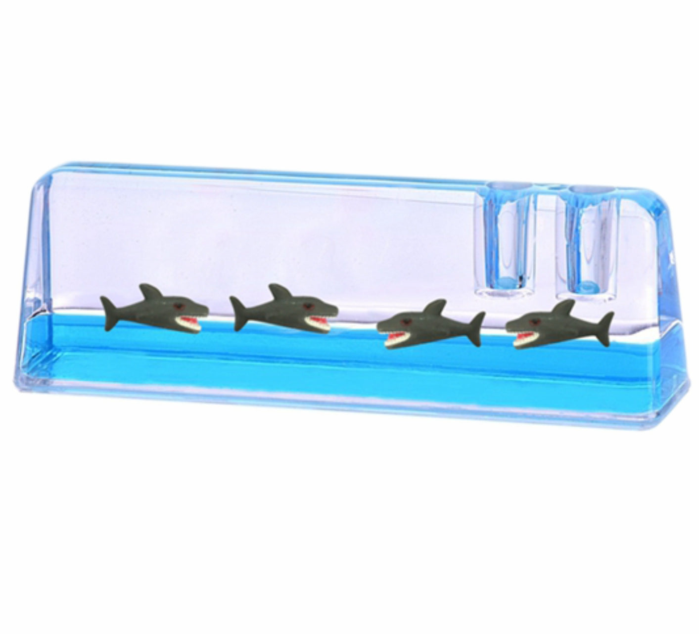 Oily Pen Holders Office Desk Accessories Aussie Gifts Souvenirs Coloured Liquid with Floaters - fair-dinkum-gifts