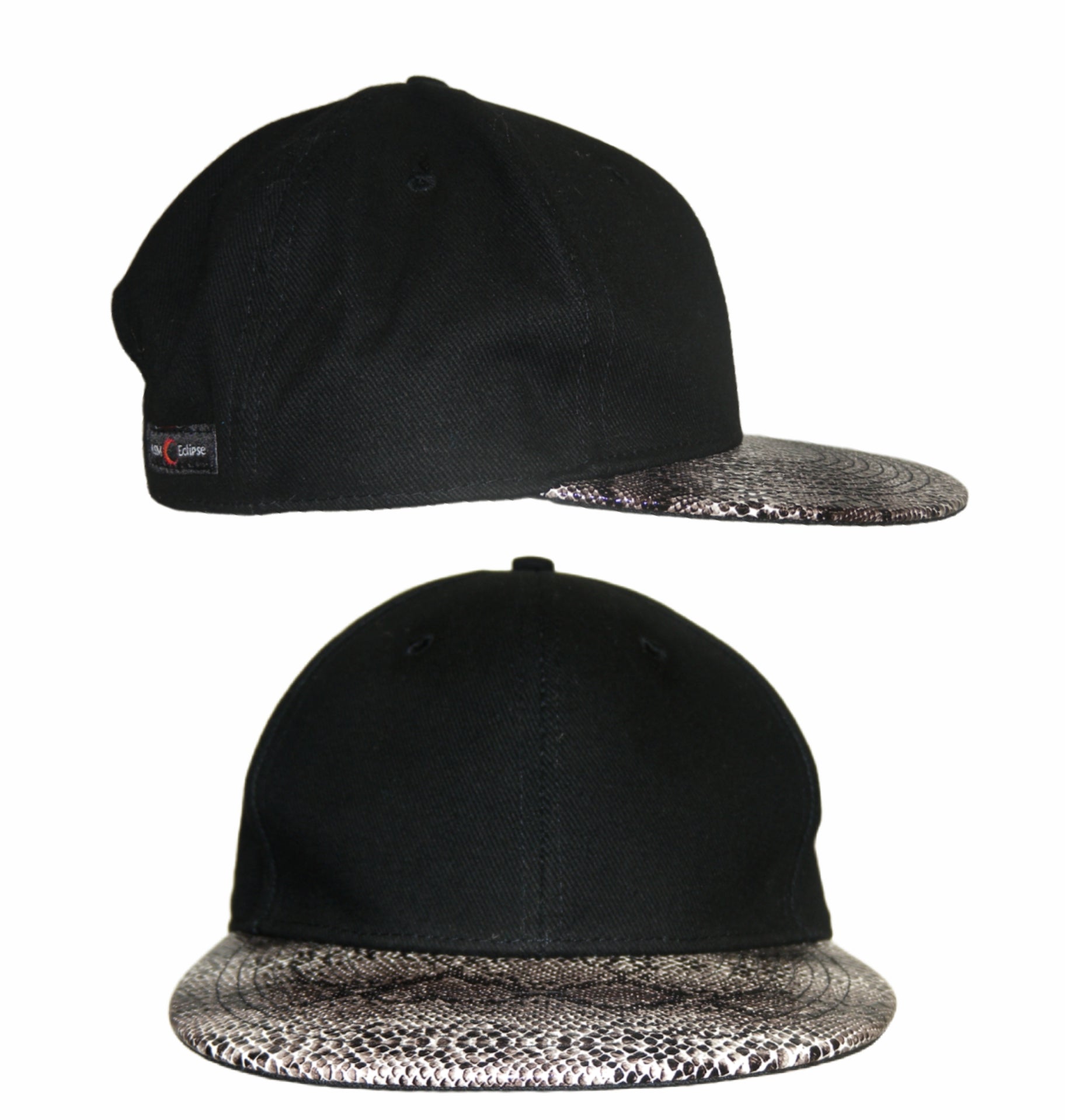 Snake Skin Flat Peak Cap Hat Australian Design Mens Womens Unisex - fair-dinkum-gifts