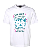 Happy Kitty Cute Kitten Tee T-Shirt FDG01-1HT-23013